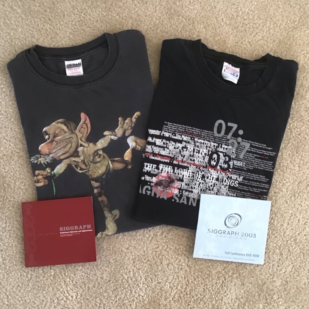 4 Piece Siggraph T-shirt/Software Bundle, 2002-2003
